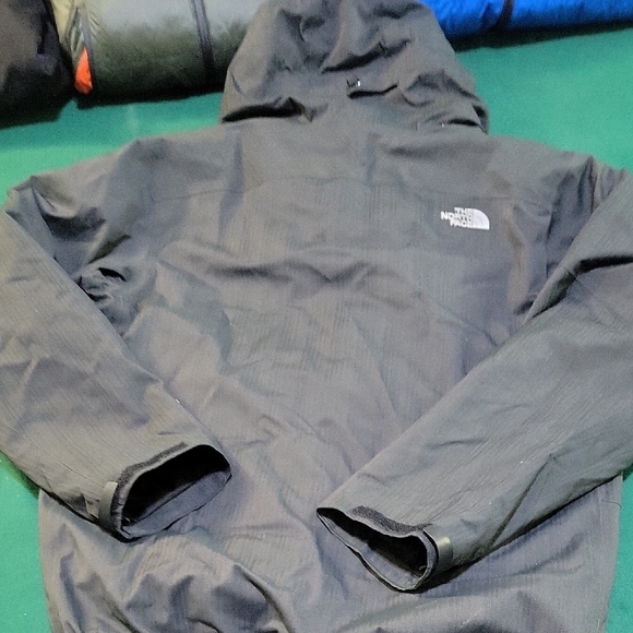 Mens L North Face Hyvent Hooded Jacket 3 In 1 Men's Black Fleece.  FANTASTIC - Picture 8 of 11
